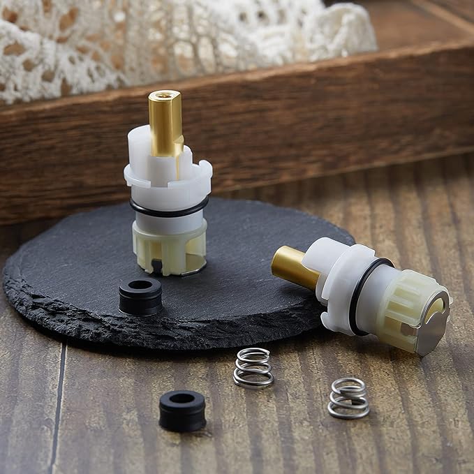 Honoson 4 Pack RP25513 Faucet Stem Replacement for Faucet Repair Kit with RP24096 Cartridge RP4993 Seat and Spring for Kitchen Home Cartridge Replacement