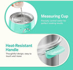 Hard Boiled Egg Cooker - CACHOO 14-Egg Rapid Stainless Steel Egg Boiler with 30-Min Timer & Auto Shut Off, Compact Electric Vegetable Steamer for Cooking, Dishwasher Safe, Aqua