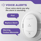 Kidde Smoke & Carbon Monoxide Detector, AA Battery Powered, Voice Alerts, LED Warning Light Indicators, 30CUDR-V