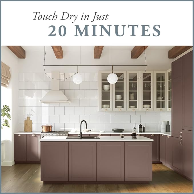 AMY HOWARD AT HOME Chalk-Based One Step Paint for Furniture, Cabinetry, Decor, Finish, and More | No Stripping, Sanding, or Priming | Medium Base | 16 Ounce | Kembel