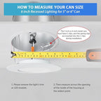 LVWIT LED Recessed Light 6Inch, Can Lighting Color Selectable 2700/3000/4000/5000/6000K 5CCT, 10W(120W Equivalent) Dimmable Downlight with E26 Conversion Kit, Retro Fit Ceiling Light Fixtures, 12 Pack