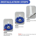 1/16'' Tile Leveling System with Rubber Mallet, 300 Pcs Tile Leveler Spacers Baseplates and 100 Pcs Reusable Caps, Tile Spacers Clips Kit for Professional Tile/Stone/Wall/Floor Installation