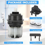 RP46463 Delta Shower Cartridge Compatible for Delta Monitor 17 Series (2006-Present) Dual Function Bath Tub and Shower Faucet Parts Delta Shower Faucet Cartridge with Seat and Spring Adapter