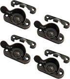 QCAA Steel Window Sash Lock, CTC 2", Antique Copper, Made in Taiwan, 4 Pack