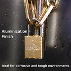 SEPOX® 12 Pcs Ultra-Durable Anti-Rust Outdoor Padlocks - Gold Aluminum, 38mm (1-1/2") with Long Shackle & 24 Same Keys, Ideal for Gate, Storage, Locker, Fence & Lock-Out, High Security