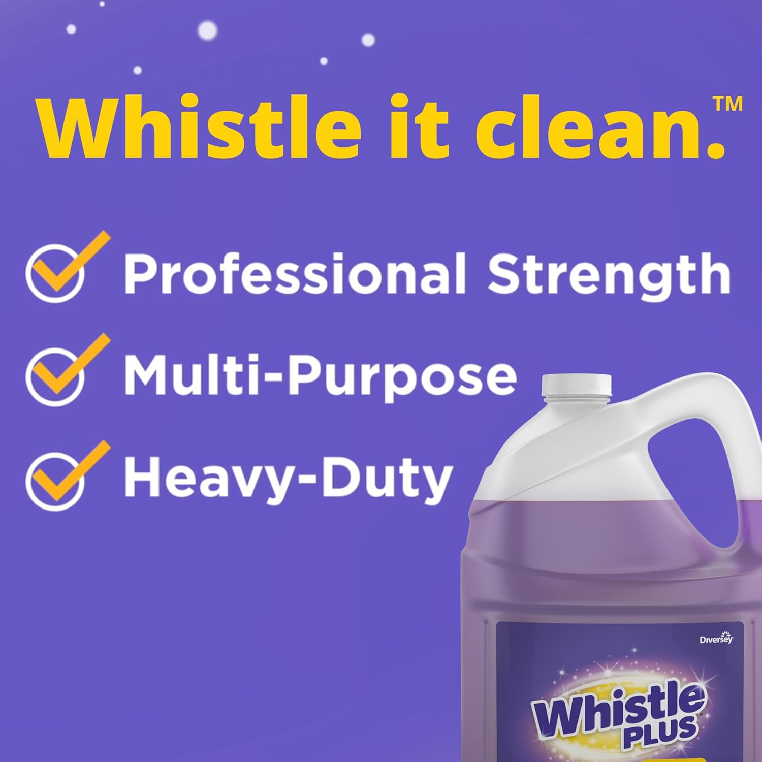Diversey CBD540588 Whistle Plus Professional Multi Purpose Cleaner & Degreaser, Heavy Duty Stain Remover with Citrus Scent, Ready-to-Use Refill, 1-Gallon (Pack of 2)