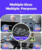 Removable Car Double Sided Glue Sticky Dots, Strong Hold Adhesive Dots for Car Dashboard Decorations, No Residue Transparent Mounting Tape for Auto Accessories 268pcs