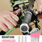 39-Piece Household Tool Set in - Perfect for Home, Garage, Office and Dorm Use - Essential Tools for The Whole Family (Pink)