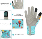 Leather-Gardening-Gloves for Women,Thorn-Proof Work-Gloves for Weeding,Digging,Planting,Pruning Yard garden Gloves