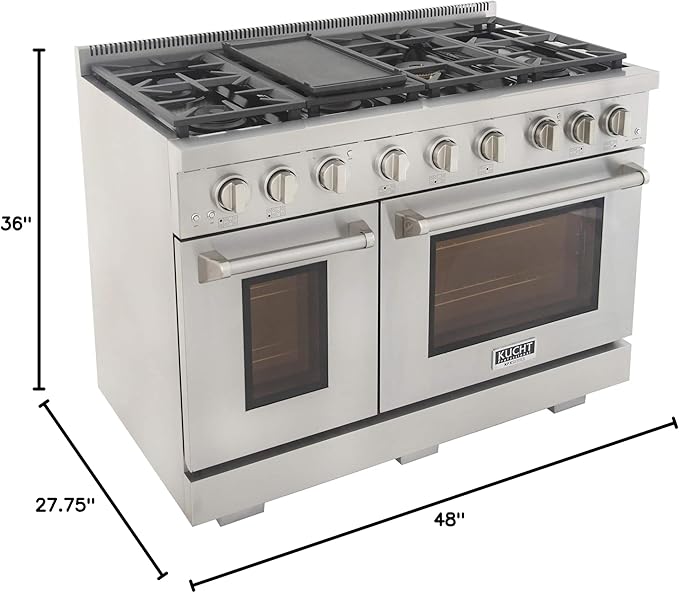 Kucht KFX4800X-S Gas Range, Stainless Steel
