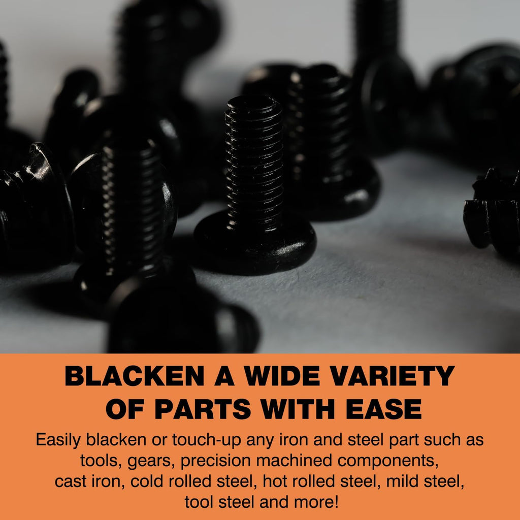 Black Oxide Coating Kit - Black Oxide Solution, Versatile Blackening Solution for Iron and Steel - Not Suitable for Stainless Steel Surfaces (6.8 oz)