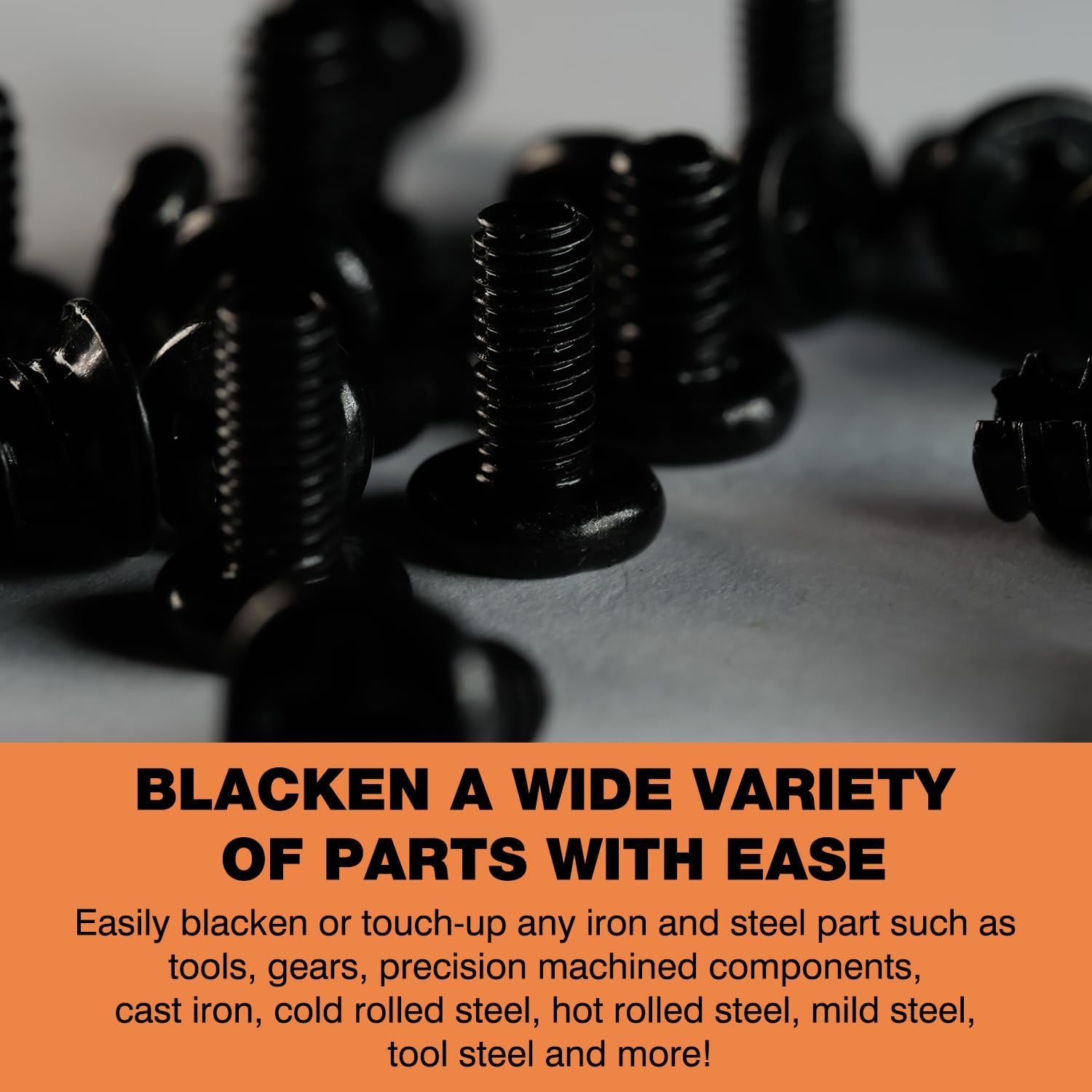Black Oxide Coating Kit - Black Oxide Solution, Versatile Blackening Solution for Iron and Steel - Not Suitable for Stainless Steel Surfaces (6.8 oz)