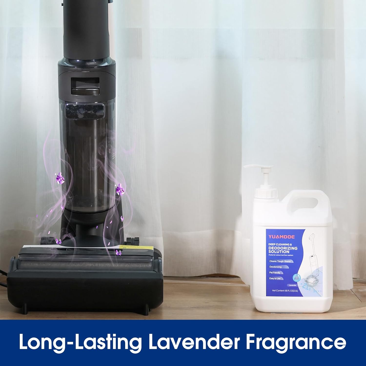 Deep Cleaning & Deodorizing Solution, 85FL OZ/2.5L, Designed for Tineco, Compatible with Floor One Series & iFloor Series (EXCEPT S5 Steam/S7 Steam/iFLOOR 5 Steam), Lavender Fragrance