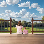 60 Pack Deck Balusters 36'' Straight Deck Railing Balusters (Rectangle) with End Caps & Screws,Hollow Rectangle Deck Balusters for Deck Railing Porch