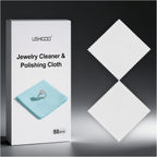 50pcs Jewelry Cleaning Cloth Polishing Cloth for Sterling Silver Gold Platinum Small Polish Cloth (3" x 3")