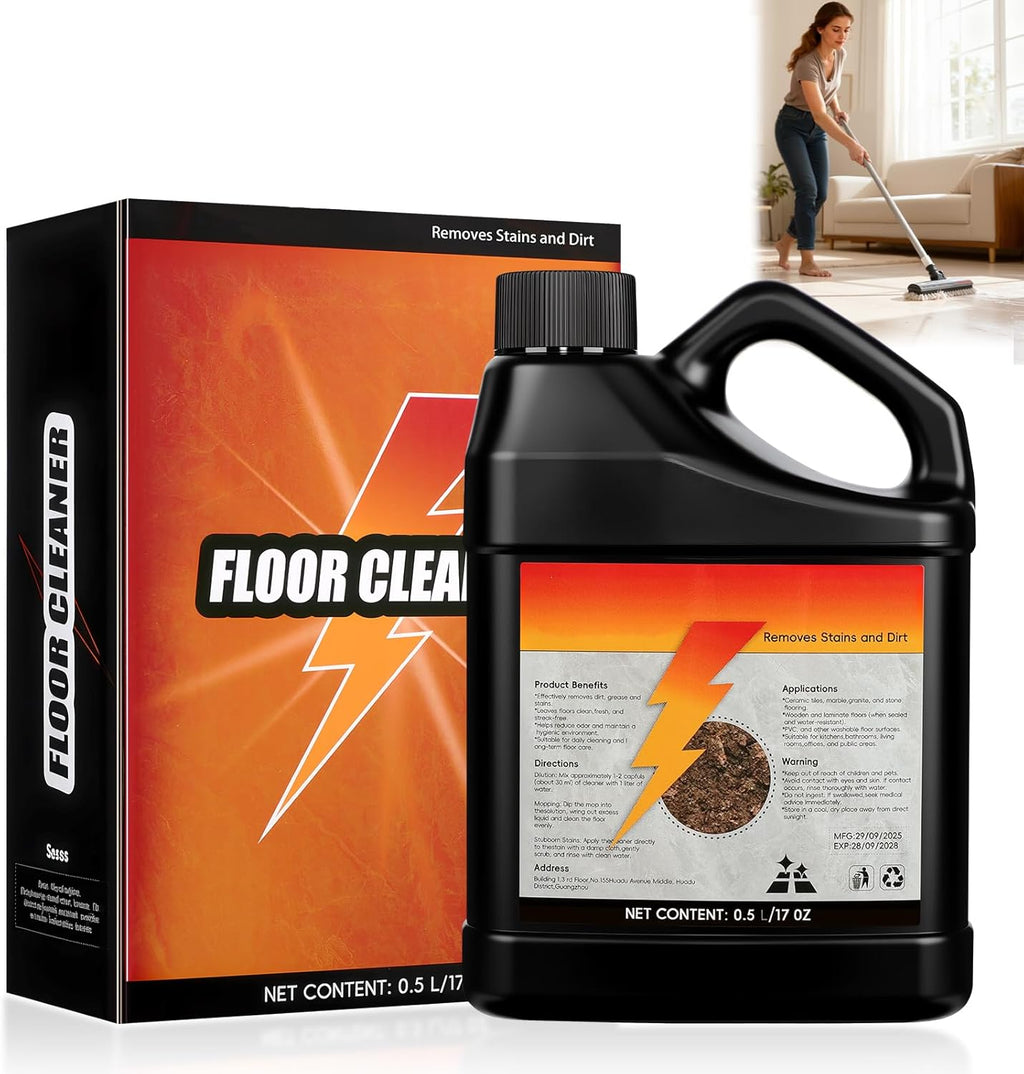 Solubril Tile Cleaner-Heavy Duty Solubrilho Floor Cleaner - 0.5L Heavy Duty Floor Cleaner, Multipurpose Powerful Stain Removing Liquid for Multi-Surface Use, Bathroom, Kitchen, Floors & Non-Slip