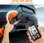 Cordless Car Buffer Polisher, Car Polishing Kit with 21V 2 X 4.0Ah Batteries, Orbital Eccentric Buffers with 8 Variable Speed Up to 6000 RPM, 6IN Touchscreen Buffer for Car Detailing/Scratch Removing