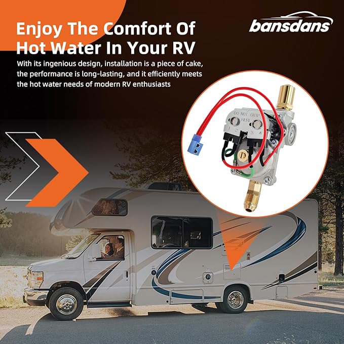 92089 RV Water Heater Gas Valve, 93844 Gas Valve Fits for Atwood 10 Gal Heaters Water Heater Parts Replacement (G10 / GC10 / GCH10 / GH10 / G16EXT / GE16EXT), OE #93870, 93869, 93321