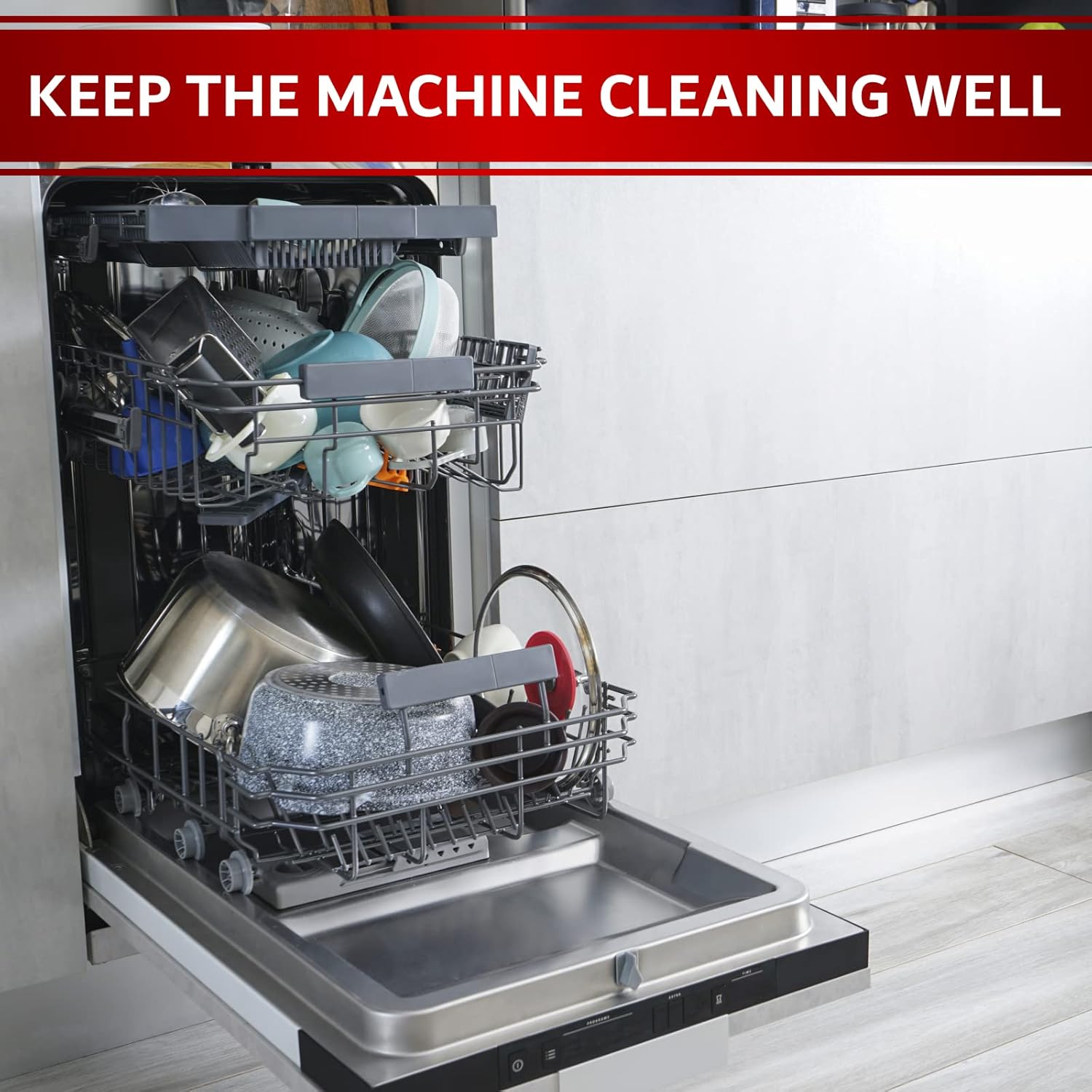 48" Air-Gap Drain Pipe Cleaning Brush, Flexible Dishwasher Cleaning Brush in Home & Commercial Kitchen Pipes, Garbage Disposal, Sink, Unclogger Long Sink Snake Drain Pipe Tool by FryOilSaver Co B291C