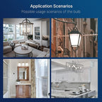 FLSNT 100W Equivalent LED Chandelier Light Bulbs E26 Base, 5000K Daylight Dimmable LED Candelabra Bulbs, 800LM, 12Pack UL,CA65 Listed.