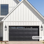 Darkaway Large Outdoor Light Fixtures Wall Mount, 21inch Outside Wall Lights Exterior Lighting Fixture with Water Ripple Glass Outdoor Wall Sconce for House Porch Hallway Garage Front Door