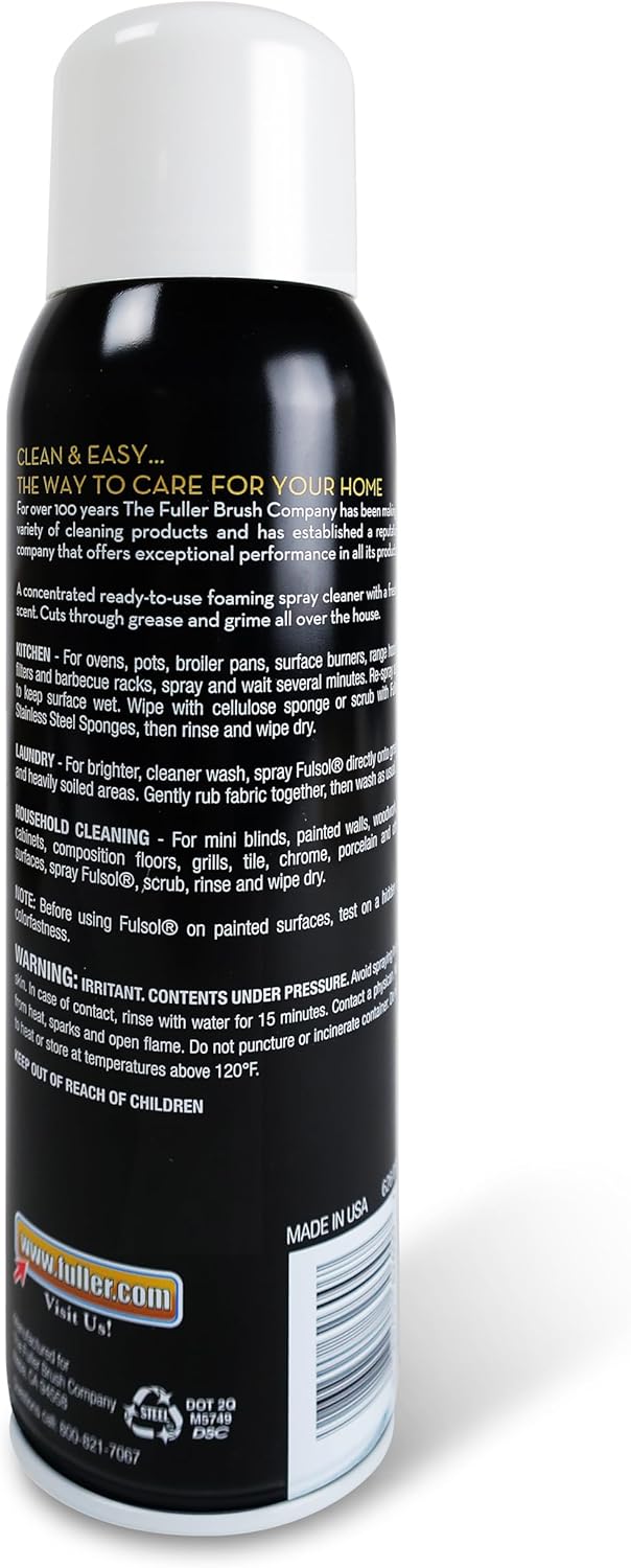 Fuller Brush Fulsol All-Purpose Cleaner Spray – Heavy-Duty Degreaser for Kitchen, Bathroom, Garage & More – Multi-Surface Cleaning Solution, 24 oz