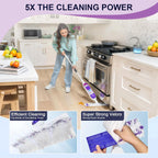 25 Pcs 5X Cleaning Power Mop Refills for Swiffer Power Mop, Unscented 14-Layer Thickened Disposable Mopping Pad Refills, for All Finished Floors