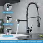 AIMADI Oil Rubbed Bronze Kitchen Faucet with Pull Down Sprayer,Commercial Single Handle Single Hole Stainless Steel Kitchen Sink Faucet for Farmhouse Camper Laundry Rv Bar