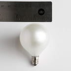 Hometown Evolution, Inc. 100 Foot C9 Commercial Exterior Globe String Lights with 80 G50 2 Inch White Satin Bulbs (White Wire) for Weatherproof Heavy Duty Vintage Outside Lighting