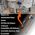 MENSI 9003542 Repair Parts 9003542 Pilot Assembly Replacement for Natural Gas Water Heater, Compatible with Reliance, A.O.Smith, Kenmore, State GS and GSX,Replaces 100109295,9003542005