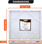 Tiger Tough 21x19x2 MERV 8 MPR 600-800 Air Filter, High-Performance AC Furnace & HVAC Filter, 6-Pack