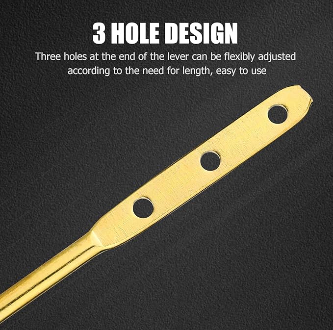 Compatible with TOTO Toilet Handle Replacement Parts Kit, Universal THU068#CP Trip Lvr for St743S Side Mount Toilet Flush Tank Lever Handle for TOTO Kohler Toilet Tank, 1-Pack Shiny Gold