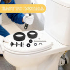 Universal Toilet Tank to Bowl Gaskets Kit, 2PCS 2.75‘’ Heavy Duty Toilet Tank Bolts Replacement, Fits Most 2-Inch and 3-Inch Leak Resistance Toilet Flush Valve Opening