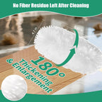 30 Count Electrostatic Duster Refills Compatible with Swiffer Duster, Multi-Surface Dusting Refills, Microfibre Feather Dusters for Cleaning, White Unscented