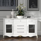 10 Pack 7.5 Inch(192mm) Hole Center Modern Polished Chrome Cabinet Pull Handle Timeless Vanity Drawer Pull Handle Classic Cabinet Hardware for Kitchen Dresser Bathroom, Screws Included, Chrome(7.5x10)