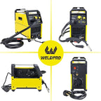 Weldpro MIG155GSV 155 Amp Inverter Flux Cored MIG/MIG/Stick/MMA Arc Welder with Dual Voltage 110/220V Welding Machine