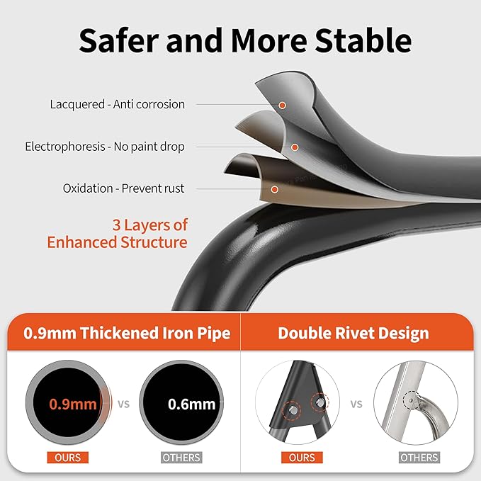 4 Step Ladder,DIAMONDFORGE Folding Step Stool with Anti-Slip Wide Pedal, Soft Handle, Anti-Slip Feet, Sturdiest Steel Construction, 900lbs Capacity Steel Ladder for Home and Office, Grey