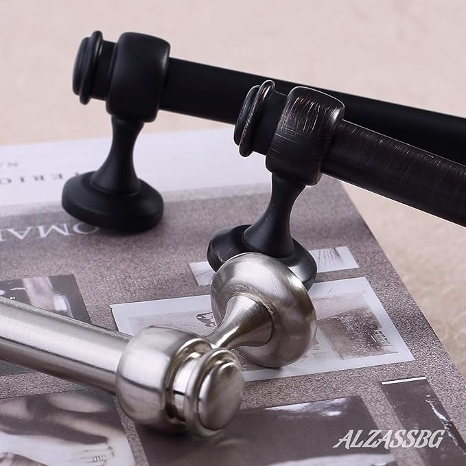 Alzassbg 15 Pack Oil Rubbed Bronze Cabinet Pulls, 6-1/4 Inch(160mm) Hole Centers Cabinet Handles Kitchen Hardware Straight Bar for Cabinets and Drawer AL3082ORB