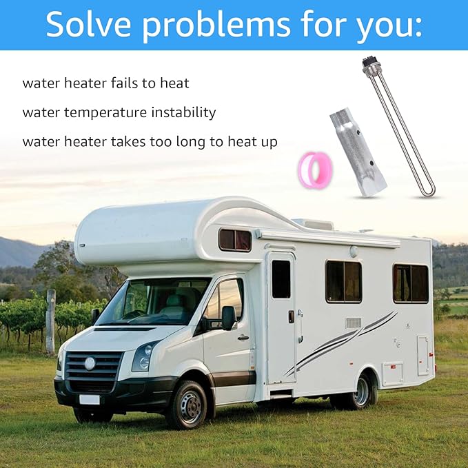 520900 232794 520789 RV Water Heater Element 1440W 120V Screw-in, Compatible with Atwood Suburban GC6AA GC10A GCH6A SW Series(1Set)