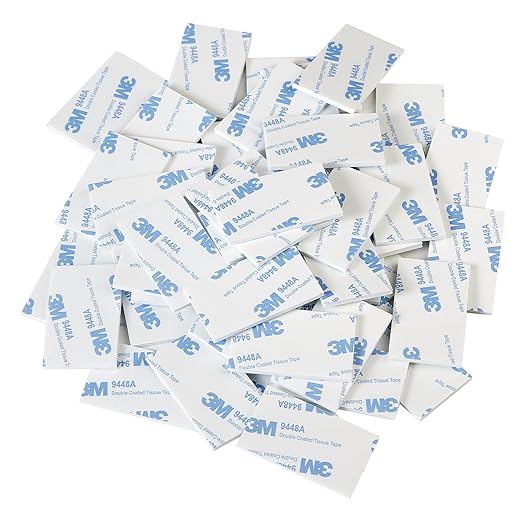 QDiShi 50PCS EVA Double Sided Adhesive Pads Pre-Cut Foam Tape 3x5cm Heavy Duty Mounting Tape White Super-Sticky Pad Waterproof Self Adhesive Pad for Home Décor & DIY Art Crafts