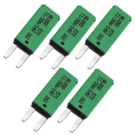 GLOSO Circuit Breakers E71 Auto (T1) Reset Mini ATM (30A, 5 Pack)