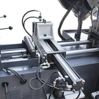 KAKA Industrial Double Column Band Saw 11 Inch Capacity Hydraulic Downfeed Variable Speed Automatic Horizontal Bandsaw for Metal Cutting 220V 3PH TBK-11B