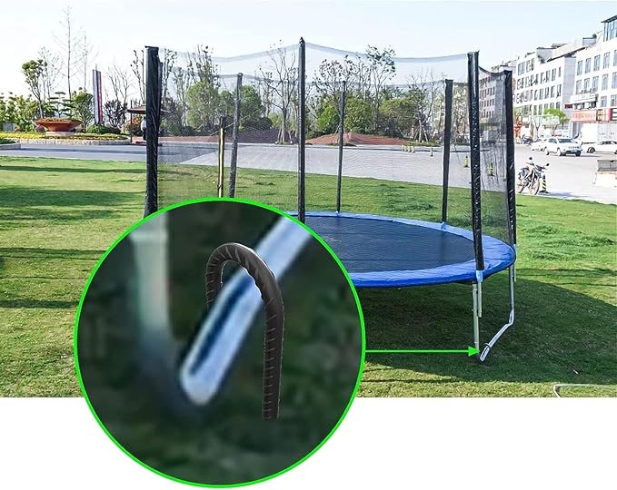 AAGUT Rebar Stakes 16 Inch 16 Pack 1/2" Heavy Duty J Hook Ground Spikes, Tent Stakes Chain Link Fence Metal Steel Anchors for Outdoor Decorations, Inflatables, Trampoline, Canopy, Swing Set