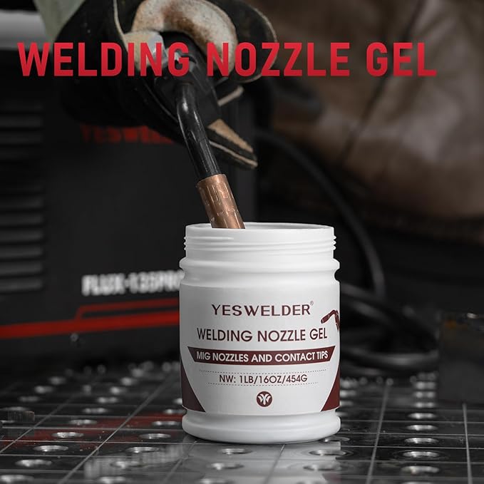 YESWELDER Welding Nozzle Gel for MIG Welding, Anti-Spatter Dip Gel for MIG Torch And Contact Tips (16 Ounces*4 Cans)