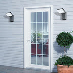 ledmo 40W LED Outdoor Wall Light, 3000LM 5000K Daylight Exterior Security Floodlights, IP65 Waterproof Modern Wall Pack with 360° Rotate and 180° Fold Adjustable Head Black Aluminum Housing