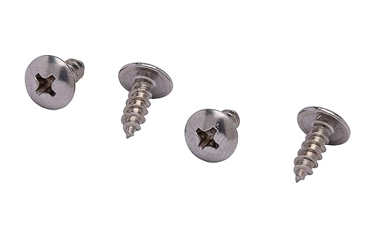No. 6 x 1/2" Stainless Truss Head Phillips Wood Screw, (100 pc), 18-8 (304) Stainless Steel Sheet Metal Screws, Type A Point, Plain Finish by Bolt Dropper, ssd Screws
