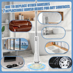 2025 Upgraded Electric Cleaning Brush, IPX7 Waterproof Electric Spin Scrubber with Replaceable Brush Heads, Adjustable Angle, Lightweight & Flexible for Bathroom, Kitchen, Tiles, and More