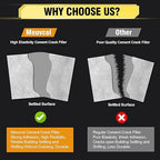 Concrete Crack Filler, High Elasticity Cement Crack Filler, Self Leveling Concrete Slab Repair Sealant for Driveway, Walkway, Patio, Waterproof Caulking Glue for Joint, Outdoor - 17.6 Floz