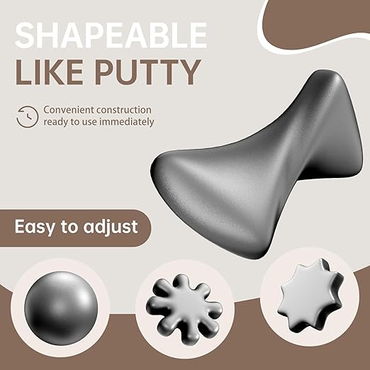 Quick Mending Mud & Waterproof Gray Sealant Putty (Pack of 4) - Ideal for Sealing: Air Conditioning Gaps, Wall Holes, and Drain Pipe Connections，Duct Seal Repair Sealing Clay.