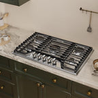 Empava 30 Inch Gas Cooktop, Stove Top LPG/NG Convertible, 5 SABAF Sealed Burners Made in Italy, Ion Ignition Technology,CSA Certified,in Stainless Steel, for Homes, kitchens